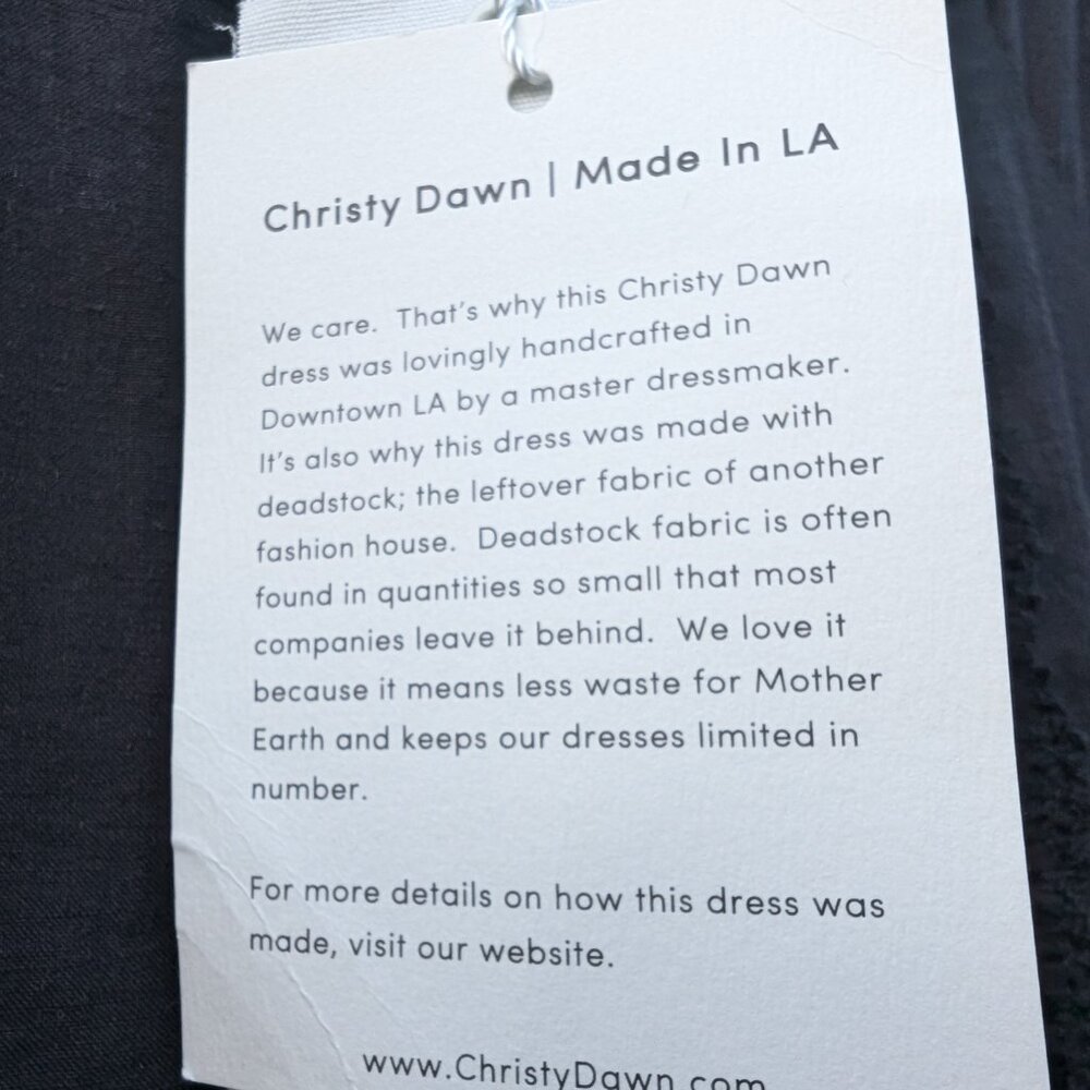 Christy Dawn Simone dress Noir xs/small - Picture 2 of 14
